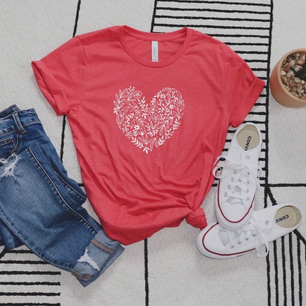 Heart Short Sleeved T-Shirt